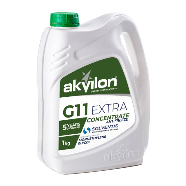 Akvilon Extra G11 зеленый, 1 л (AKVGR1C) концентрат антифриза