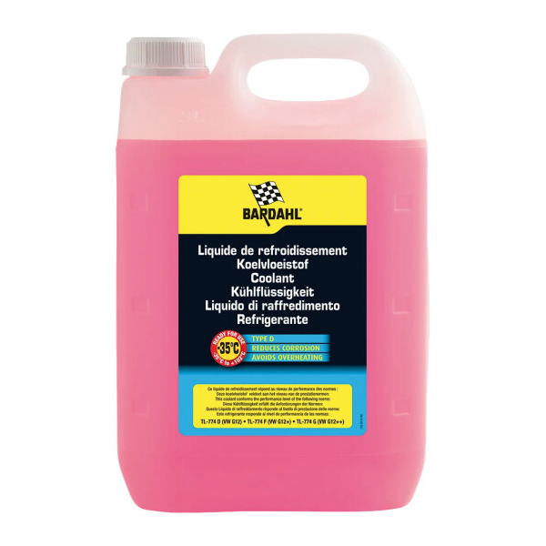 Готовый антифриз Bardahl Liquide De Refroidissement Rouge G12+ красный -35 °C