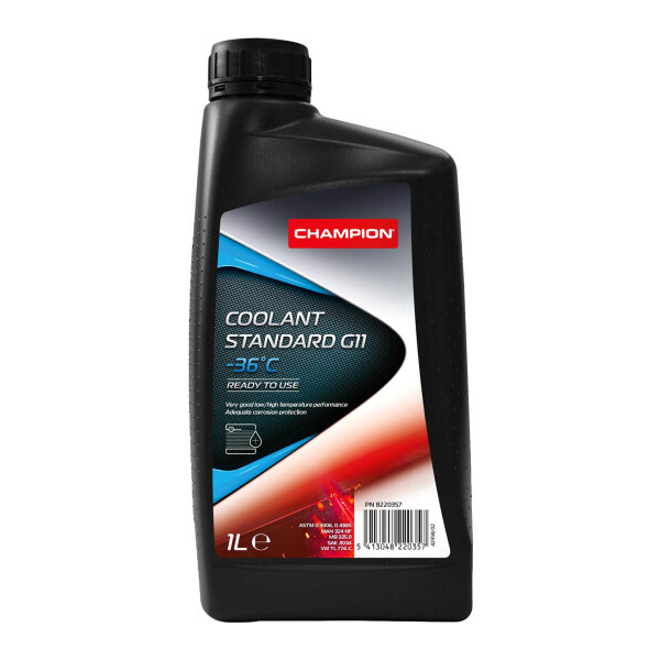 Готовый антифриз Champion Coolant Standard G11 синий -36 °C