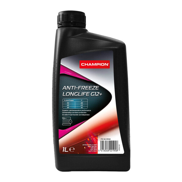 Champion Anti-Freeze Longlife G12+ розовый, 1 л (8221958) концентрат антифриза
