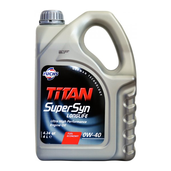 Fuchs Titan Supersyn Long Life 0W-40 4 л, (600889463) моторна олива