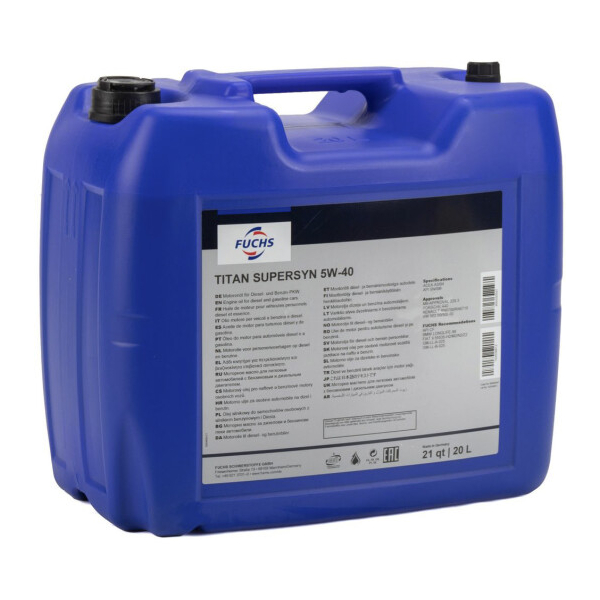 Fuchs Titan Supersyn 5W-40 20 л, (600930547) моторна олива