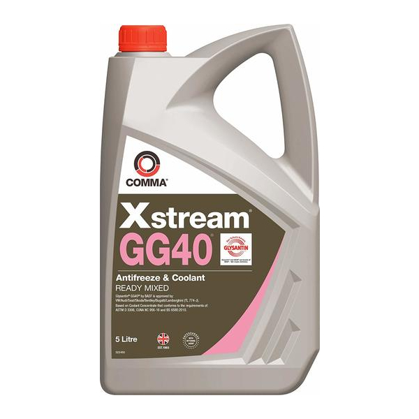 Comma Xstream GG40 G13 фиолетовый, 5 л (XSGG405L) концентрат антифриза