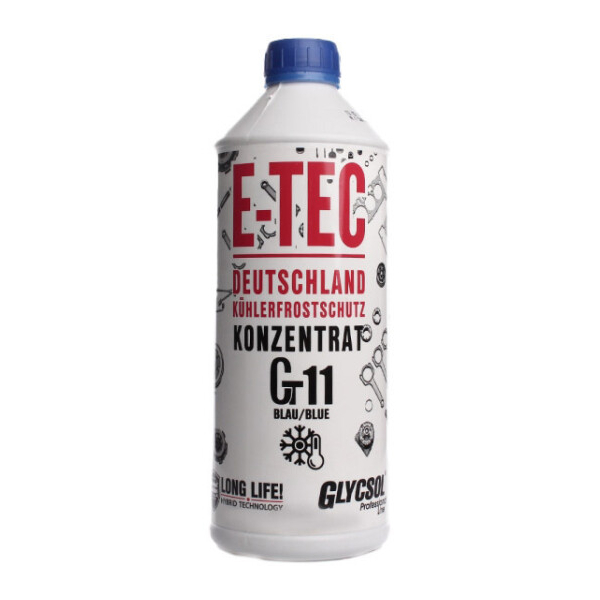 E-tec G11 синий, 1,5 л концентрат антифриза