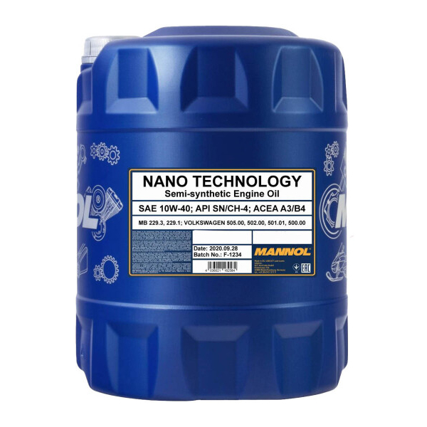 Mannol Nano Technology 10W-40 10 л, (MN7503-10) моторна олива