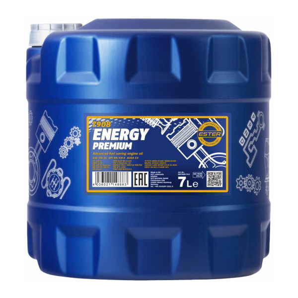 Mannol Energy Premium 5W-30 7 л, (MN7908-7) моторна олива