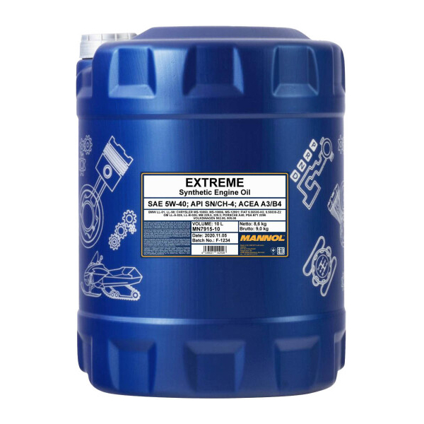 Mannol Extreme 5W-40 10 л, (MN7915-10) моторна олива