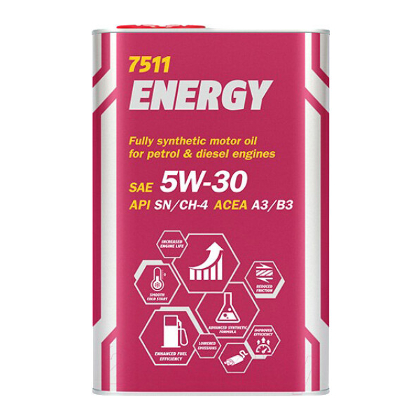 Mannol Energy (MetaL)5W-30 1 л, (MN7511-1ME) моторна олива