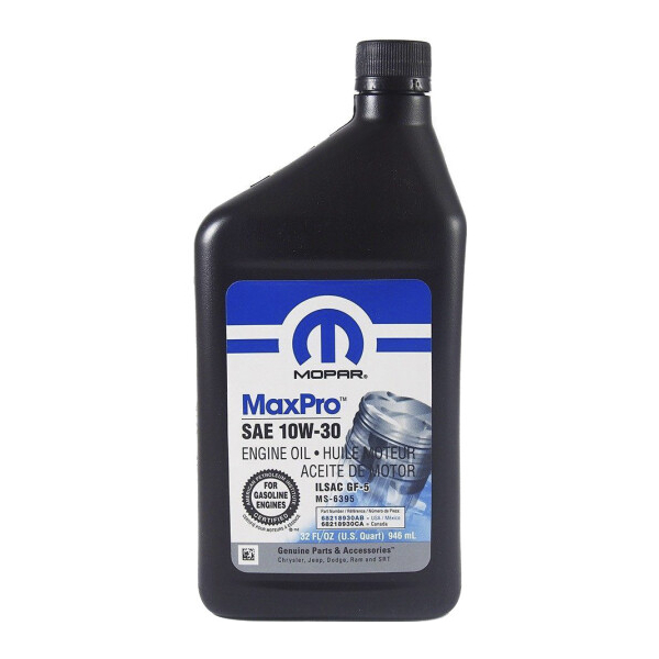 Mopar MaxPro 10W-30 0,95 л, (68218930AB) моторна олива