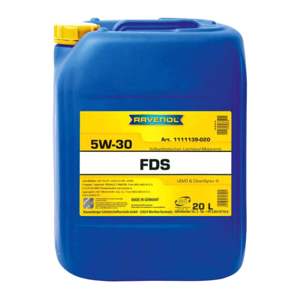 Ravenol FDS 5W-30 20 л, (1111139020) моторна олива
