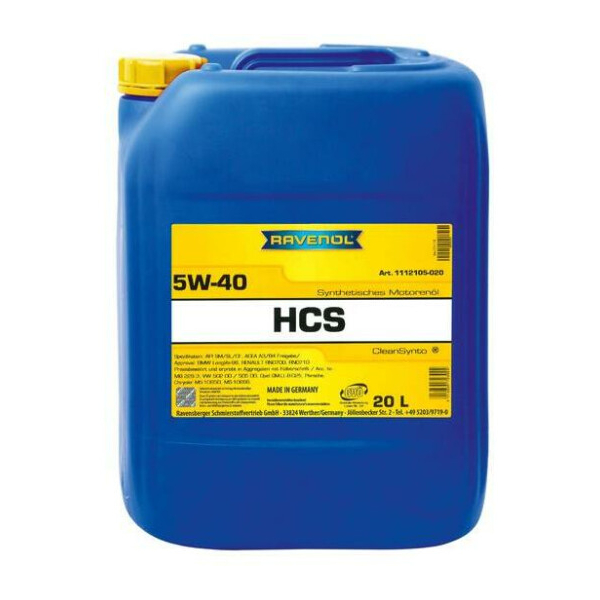 Ravenol HCS 5W-40 20 л, (111210520) моторна олива
