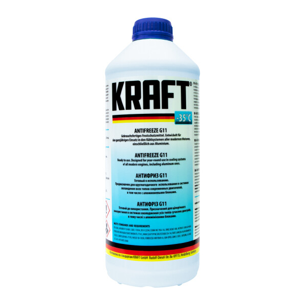 Готовый антифриз KRAFT G11 синий -35 °C