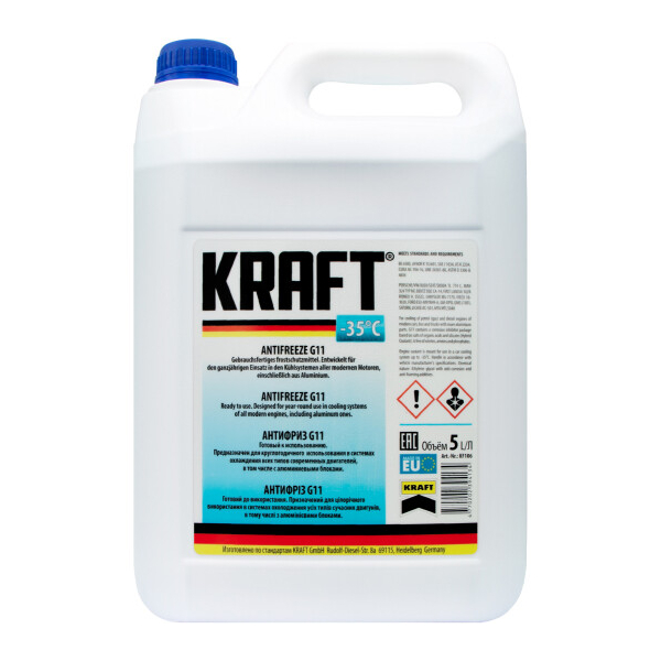 Готовый антифриз KRAFT G11 синий -35 °C