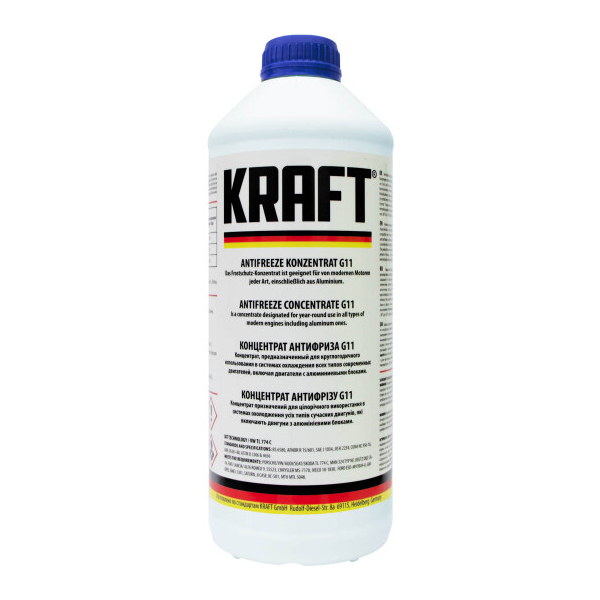 KRAFT G11 синій, 1,5 л (KF101) концентрат антифризу