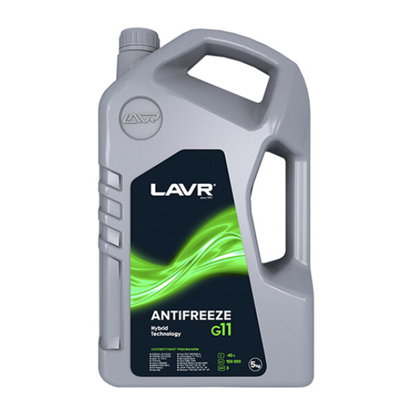 Готовый антифриз Lavr Hybrid Technology G11 зеленый -45 °C