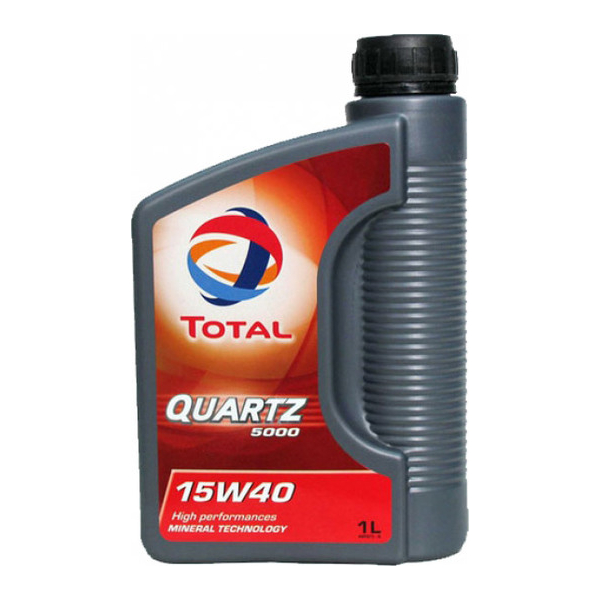 Total Quartz 5000 15W-40 1 л, (166236) моторное масло