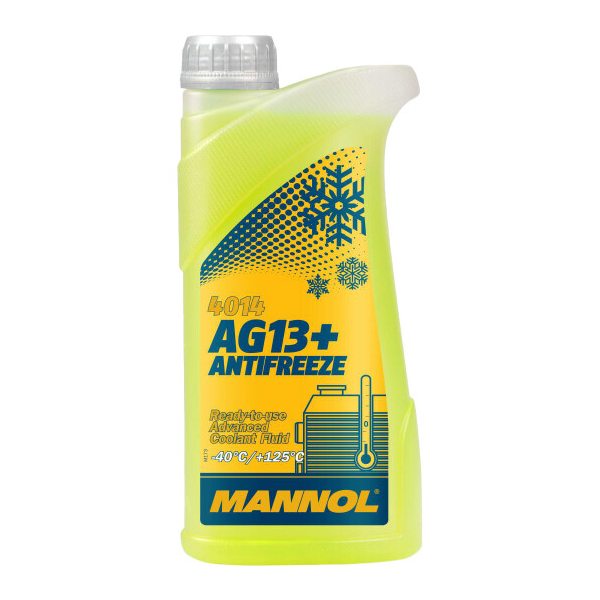 Готовый антифриз Mannol AG13+ Advanced желтый -40 °C