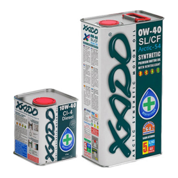 Xado Atomic Arctic-54 SL/CF 0W-40 5 л, (xa20303) моторна олива