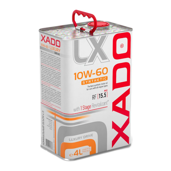 Xado Luxury Drive 10W-60 4 л, (xa20276) моторное масло