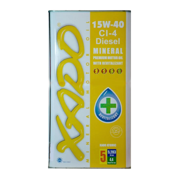 Xado Atomic CI-4 Diesel 15W-40 5 л, (xa20314) моторное масло