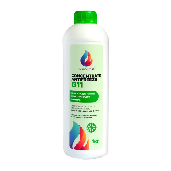 NanoFrost Concentrate G11 зеленый, 1 л (G11GREEN1) концентрат антифриза