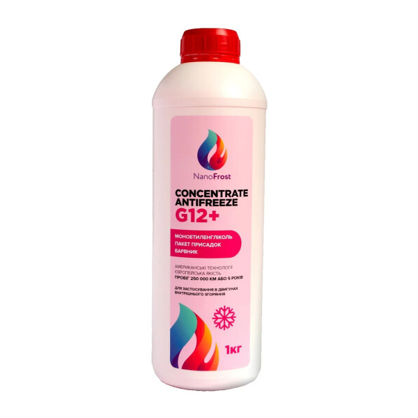 NanoFrost Concentrate G12+ розовый, 1 л концентрат антифриза