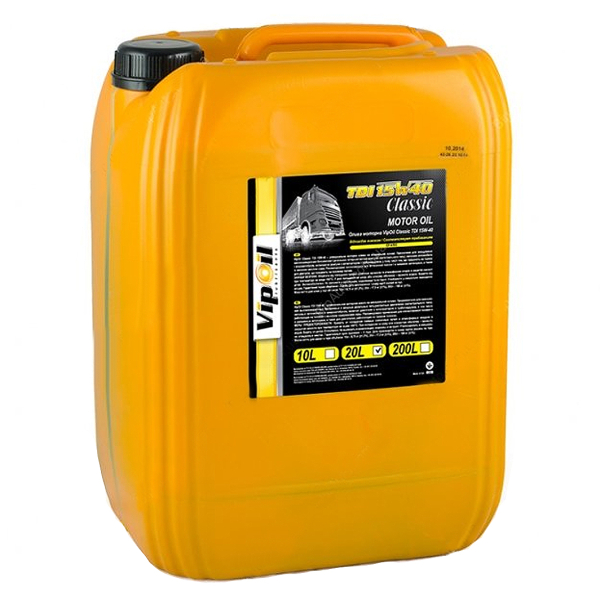 VIPOIL Classic TDI 15W-40, 20 л (201652) моторна олива