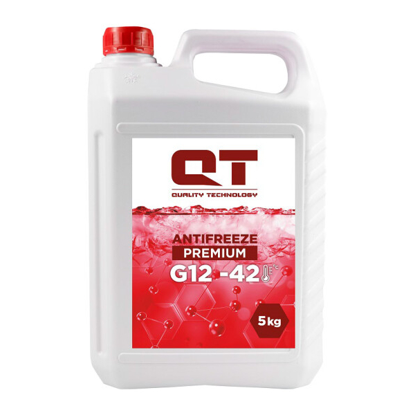 Готовый антифриз QT Premium G12 красный -42 °C