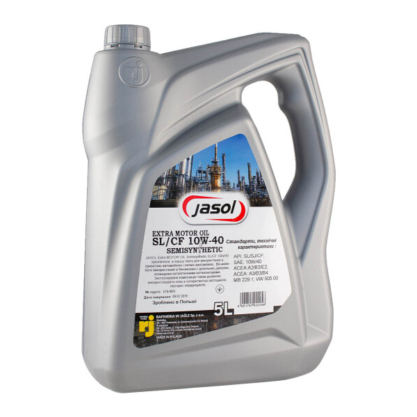 Jasol Extra 10W-40 5 л, (324814) моторна олива