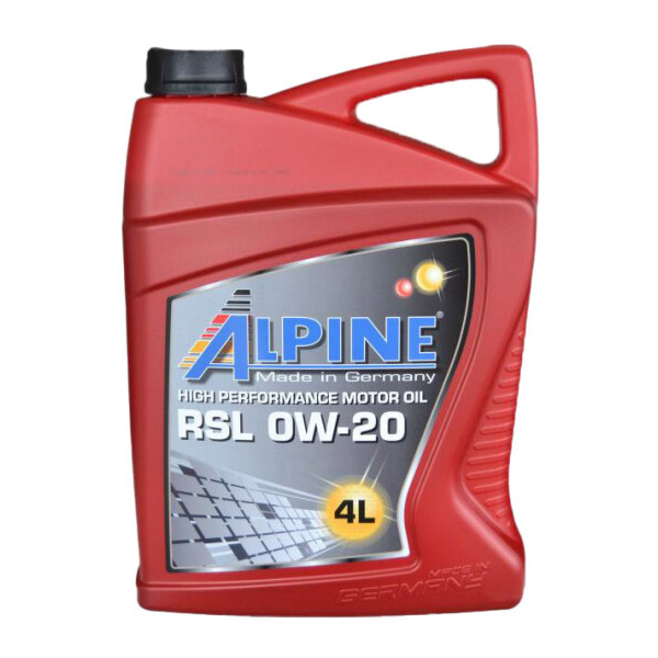 Alpine RSL 0W-20 4 л, (100218) моторна олива