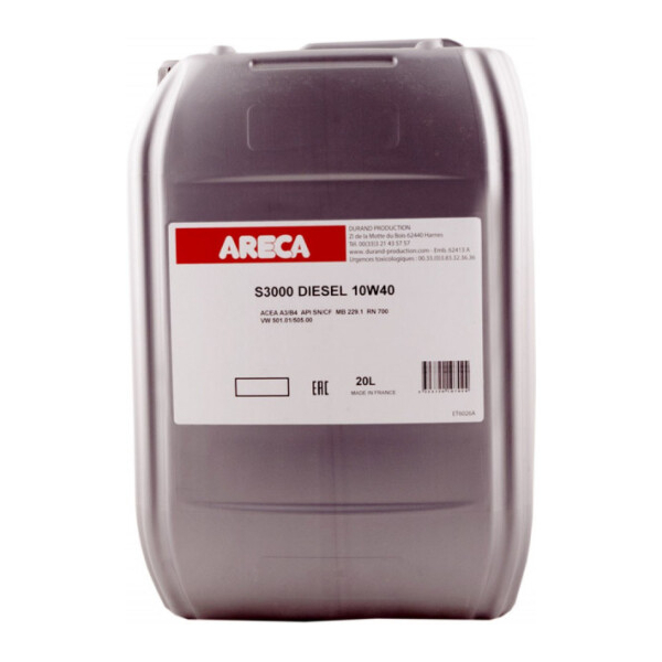 Areca S3000 Diesel 10W-40 20 л, моторна олива