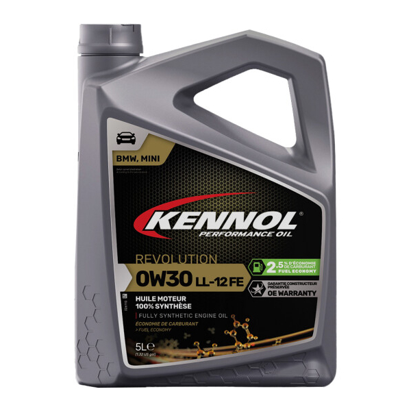 Kennol Revolution LL-12FE 0W-30 (5 л) моторное масло