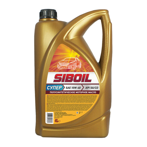 SIBOIL Супер 10W-40 4 л, (6055) моторна олива