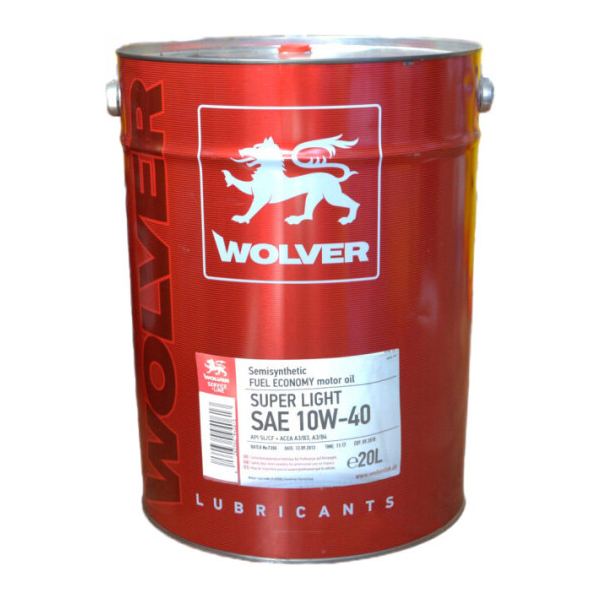 Wolver Super Light 10W-40 20 л, моторна олива