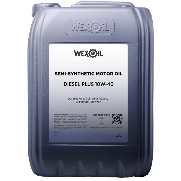 Wexoil Diesel Plus 10W-40, 20 л (9386) моторна олива