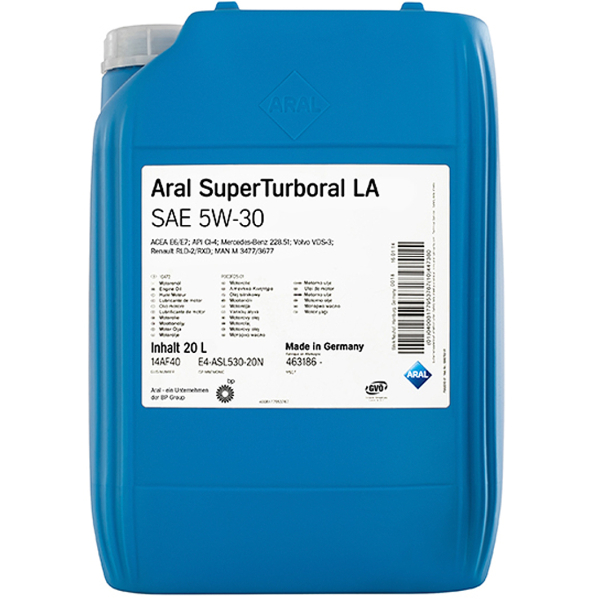 Aral SuperTurboral LA 5W-30, 20 л (15870E) моторное масло