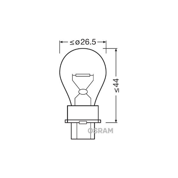 3156 OSRAM Лампа розжарювання, додатковий ліхтар сигналу гальмування