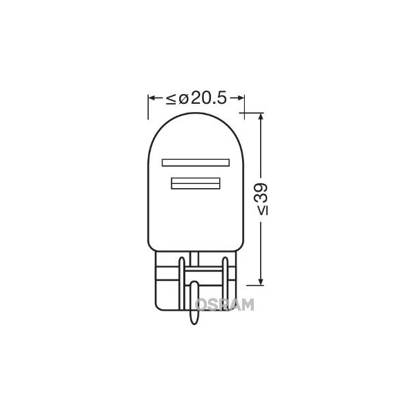 7515-02B OSRAM Лампа розжарювання, задній протитуманний ліхтар