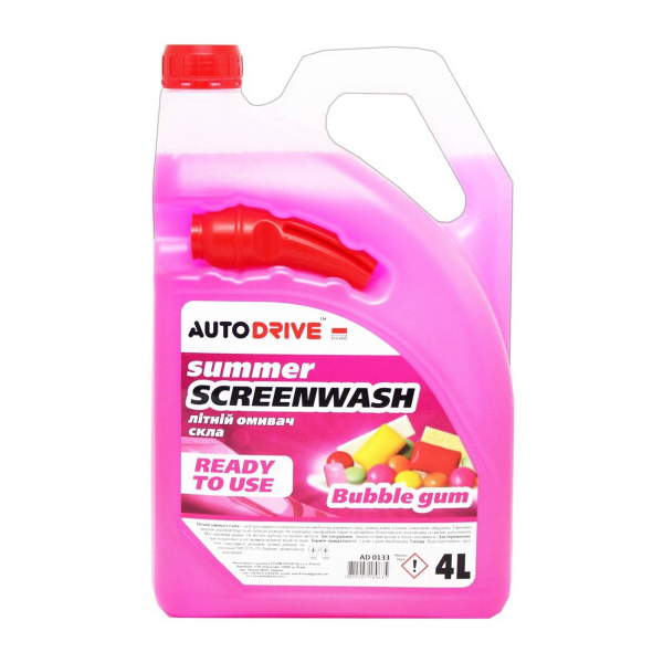 Auto Drive Screen Wash Summer літній bubble gum 4 л (AD0133) омивач скла