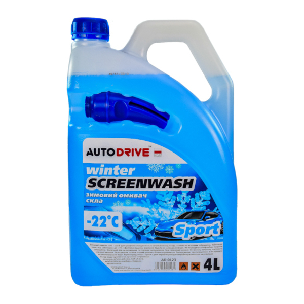 Auto Drive Sport зимний -22°С свежесть 4 л, (AD0123) омыватель