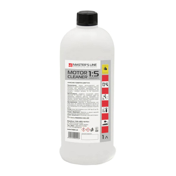 Helpix Motor Cleaner жидкость, 1 л концентрат очистителя двигателя