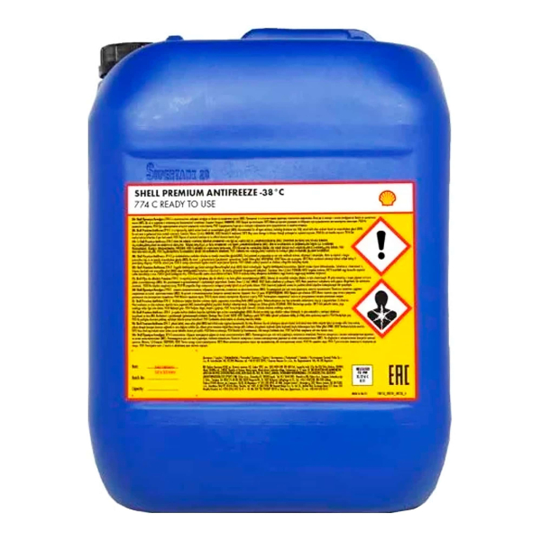 Shell Premium 774 C G11 зеленый, 20 л (PBT733) готовый антифриз