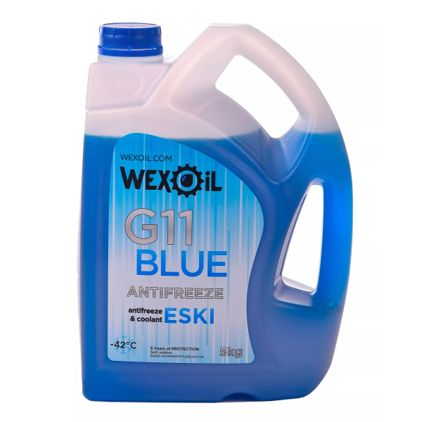 Wexoil Eski G11 -40°C синий, 5 л (9464) готовый антифриз