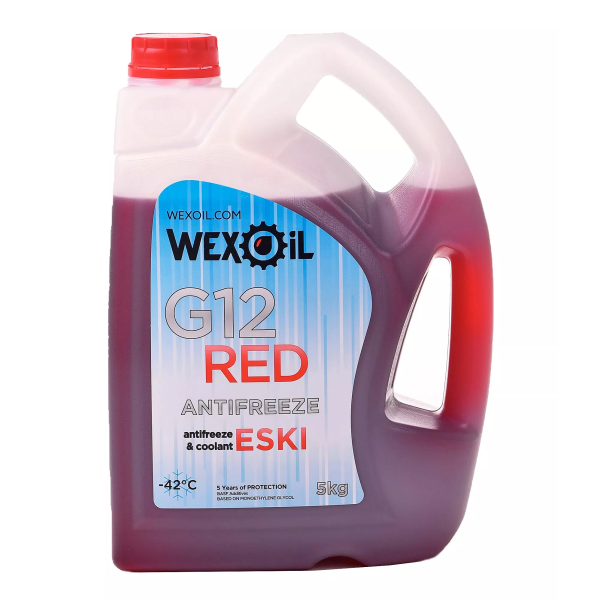 Wexoil Eski G12 -40°C красный, 5 л (9398) готовый антифриз