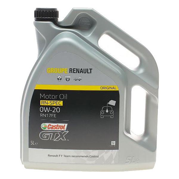 Castrol GTX RN17 FE 0W-20, 5 л (15D1CE) моторна олива