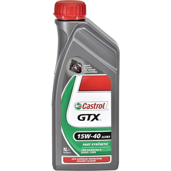 Castrol GTX 15W-40 A3/B3, 1 л (N5-GTX15A3-12X1) моторна олива