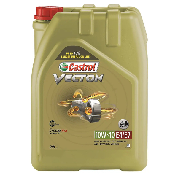 Castrol Vecton 10W-40 E4/E7, 20 л (UR-V14E4E7-20L) моторна олива