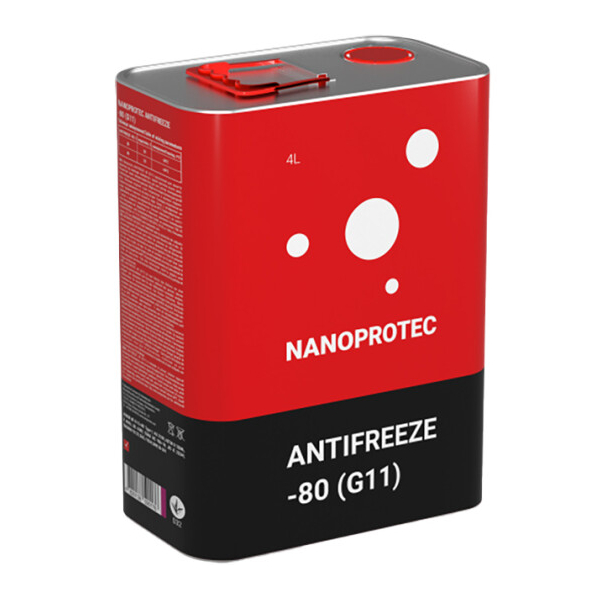 Nanoprotec -80° G11 синій, 4 л (NP3202504) концентрат антифризу
