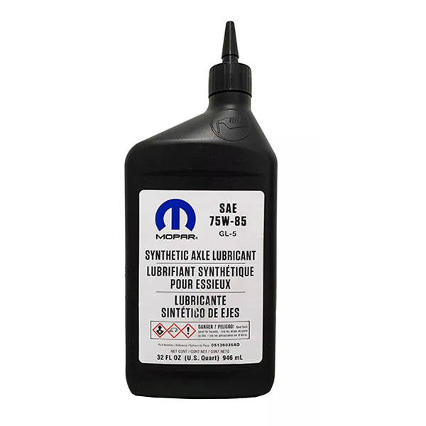 Mopar Synthetic Gear Oil 75W-85 0,946 л, (05136035AD) синтетическое трансмиссионное масло