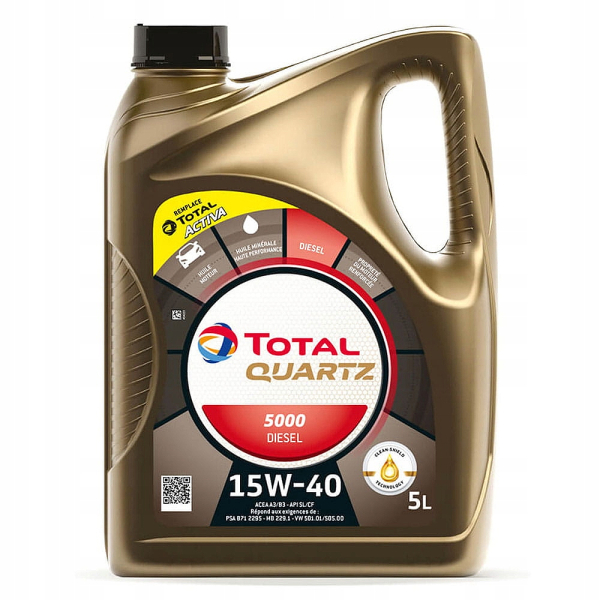 Total Quartz Diesel 5000 15W-40, 5 л (148644) моторна олива